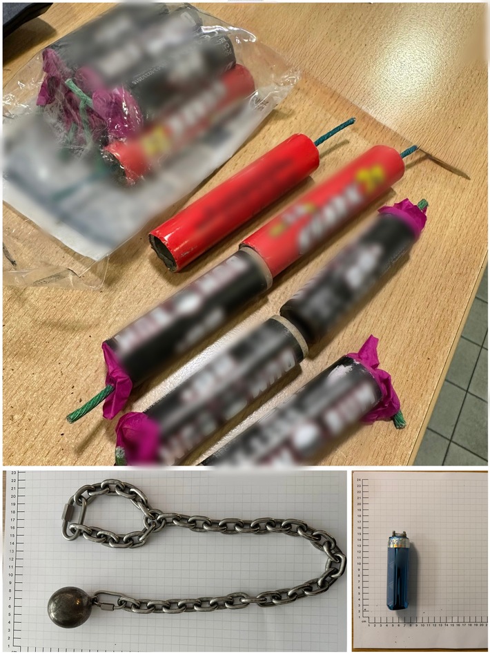 BPOL NRW: Marihuanakonsum am Bahnsteig führt zu Fund von Waffen und Böllern - Bundespolizei stellt Mann fest