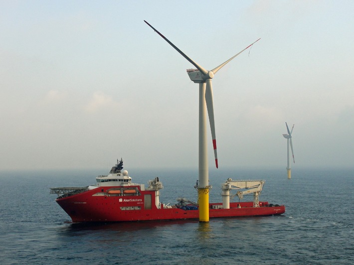 Stadtwerke-Windpark in der Nordsee geht ans Netz / Trianel Windpark Borkum liefert ersten Strom
