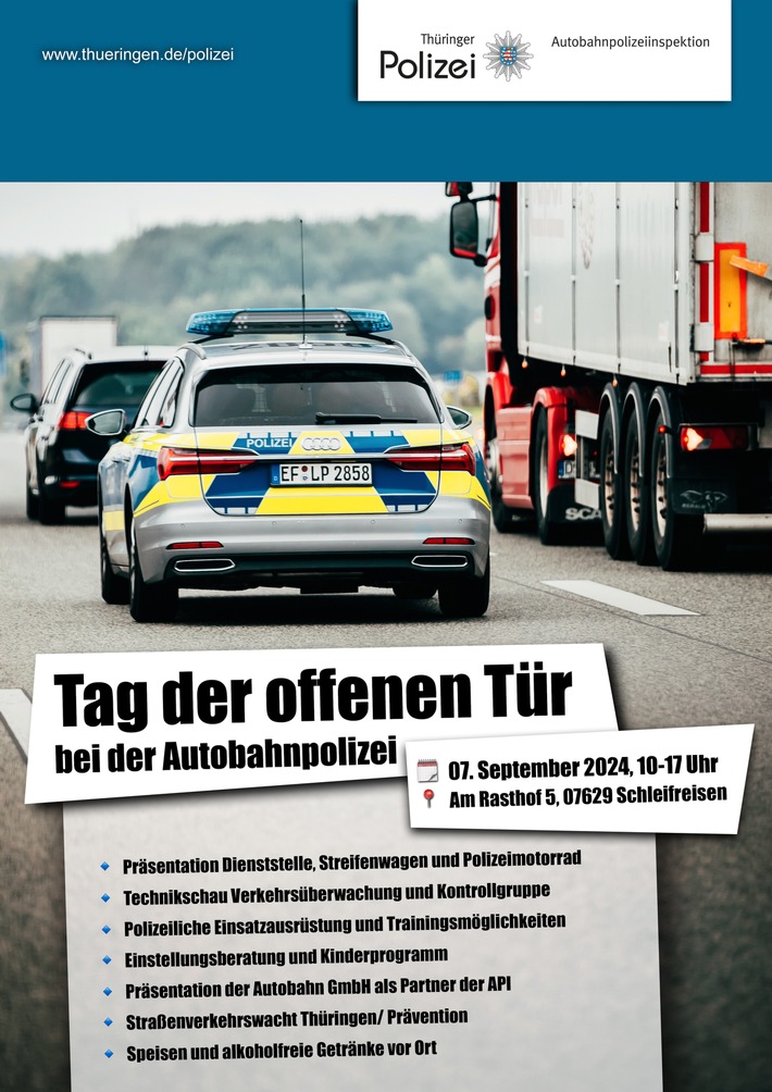 API-TH: Tag der offenen Tür der Autobahnpolizei Thüringen