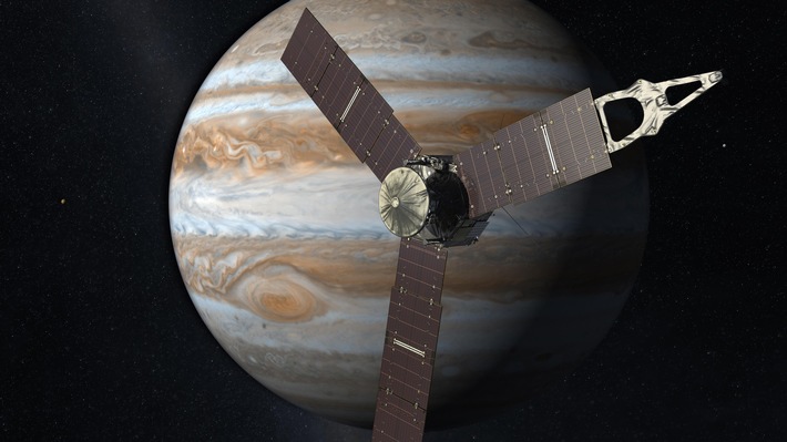 Neue Bilder vom Planeten Jupiter: Spezialglas aus Mainz schützt Kameraauge von NASA-Sonde Juno