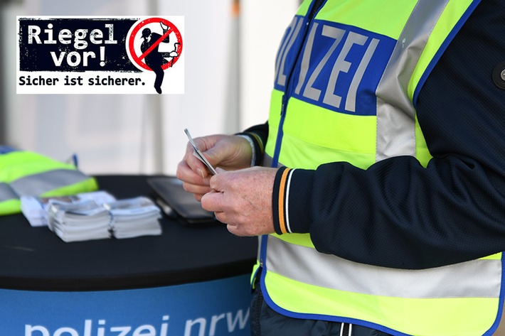 POL-ST: Greven, Kreis Steinfurt, "Riegel vor!": Kreispolizei beteiligt sich an Kampagne gegen Wohnungseinbruch, Aktionsstand am Samstag in Greven