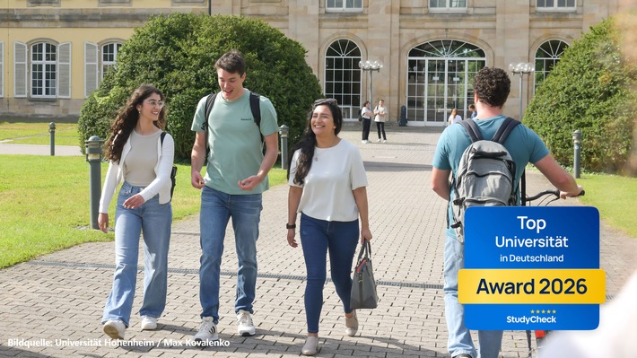 StudyCheck Award: Uni Hohenheim ist "Top Universität 2026"
