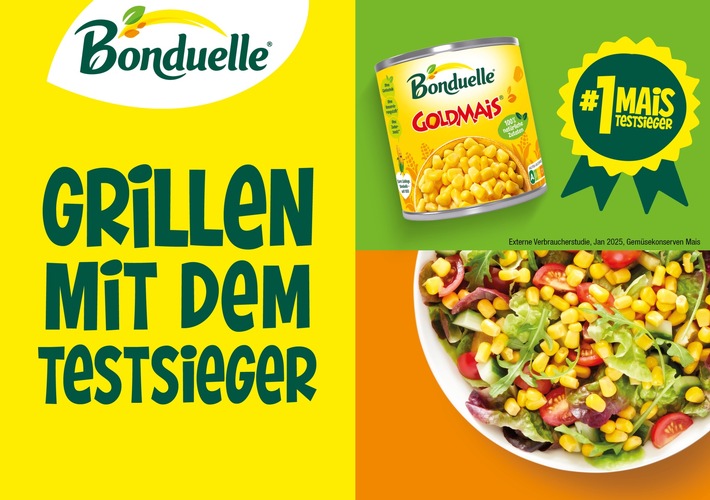 Bonduelle Goldmais ist Testsieger – und Star der Grillpromotion 2025