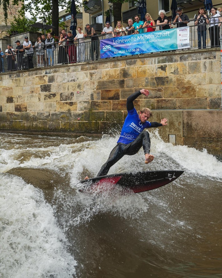Showdown auf der Leinewelle: Deutsche Meisterschaften im Rapid Surfen feiern Premiere bei den Finals 2026 in Hannover