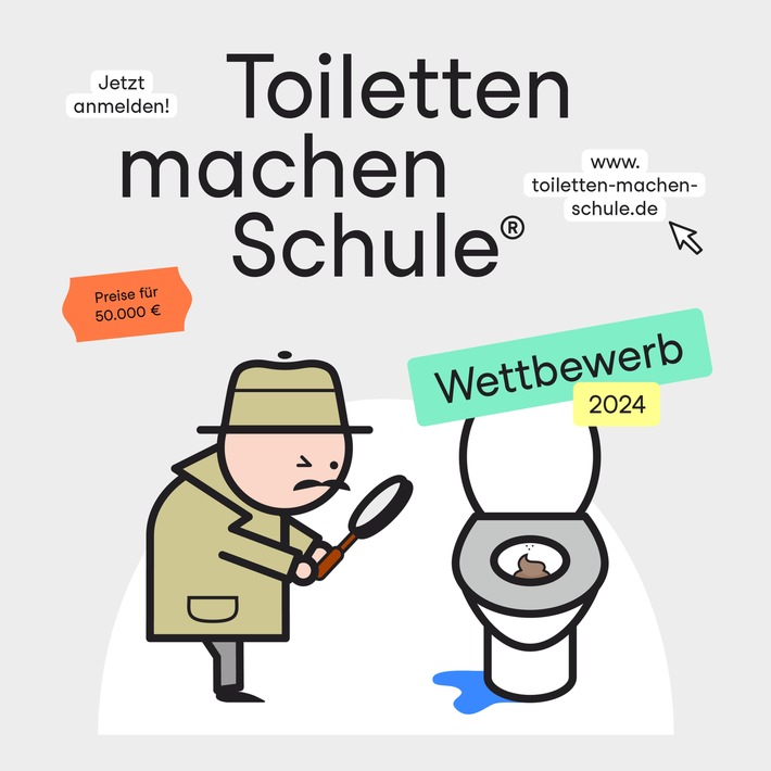 Toiletten machen Schule / Weiterer Text über ots und www.presseportal.de/nr/114002 / Die Verwendung dieses Bildes für redaktionelle Zwecke ist unter Beachtung aller mitgeteilten Nutzungsbedingungen zulässig und dann auch honorarfrei. Veröffentlichung ausschließlich mit Bildrechte-Hinweis.