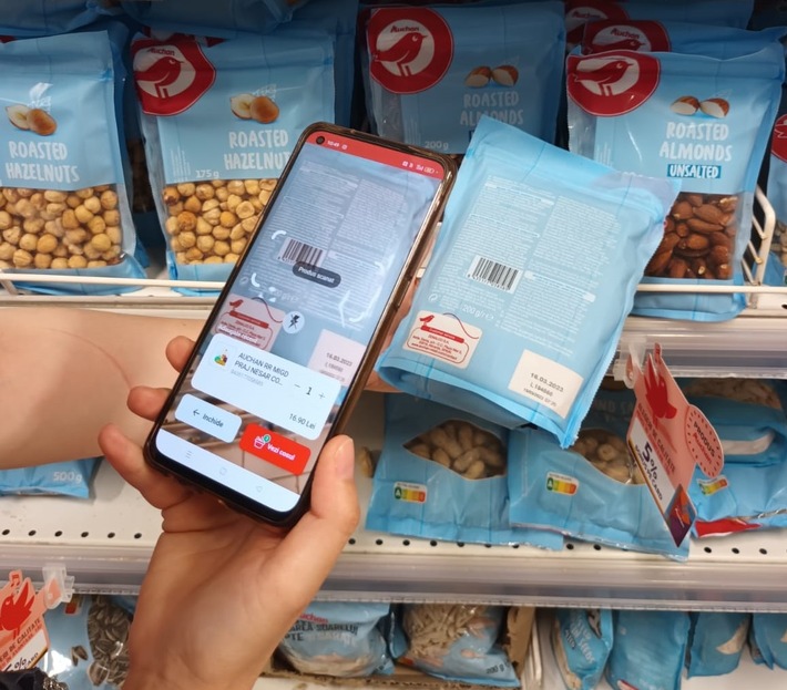 Auchan Romania startet Scan & Go mit Technologie von shopreme