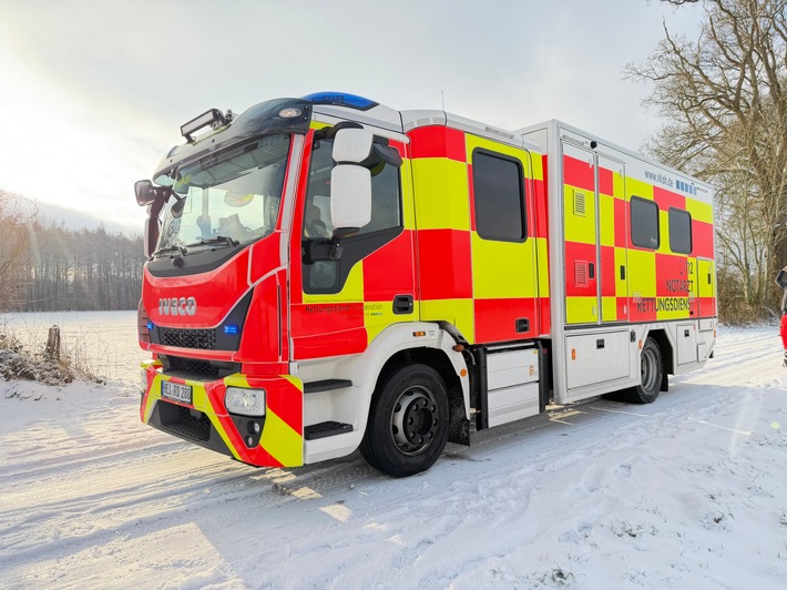 RKiSH: Der erste Intensivtransportwagen (ITW) für die schleswig-holsteinische Westküste startet
