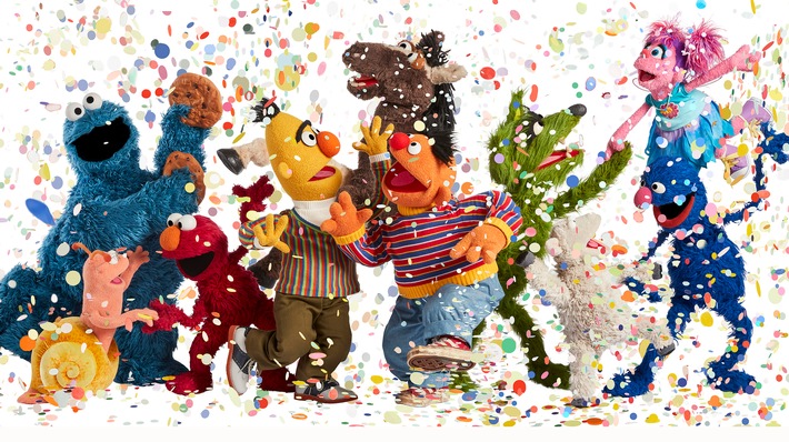 KiKA feiert 50 Jahre deutsche &quot;Sesamstraße&quot; / Elmo, Grobi und Wolf zu Gast im &quot;KiKA-Baumhaus&quot; und turbulente Geburtstagssendung im Kinderkanal von ARD und ZDF