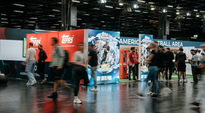 "Dieses Hobby bringt Menschen zusammen." / Topps bringt NFL-Sammelkarten zurück auf die große Bühne - / Fan-Erlebnis auf der FIBO mit Football Bromance