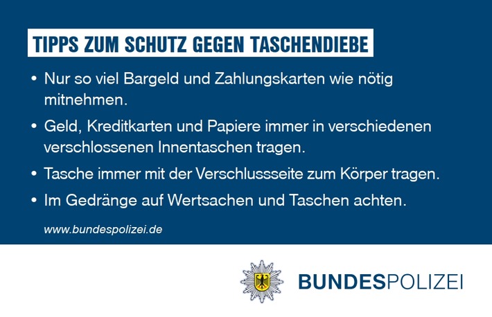 Bundespolizeidirektion München: Diebstahl im internationalen Fernzug / Bundespolizei gibt Präventionstipps zum Osterreiseverkehr