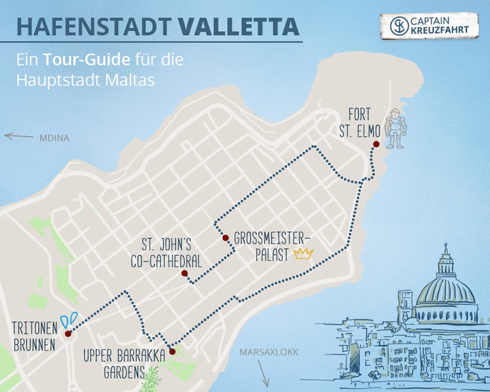Kreuzfahrthafen Valletta: Zu Fuß auf Entdeckungstour