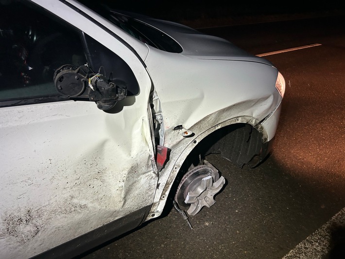 POL-PIKIR: Unfallflucht endet auf der Bremsscheibe
