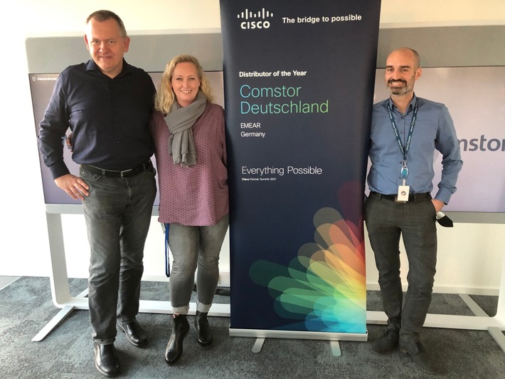 Comstor ist Cisco Distributor of the Year 2021