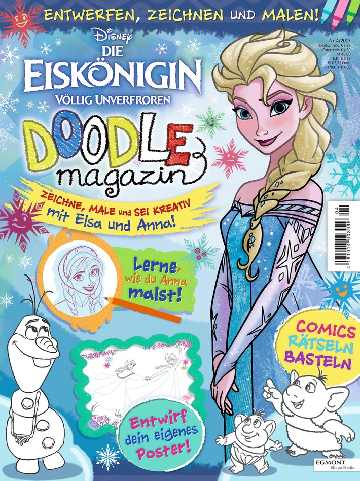 Das Disney Doodle Magazin für kleine Künstler: Kreativer Malspaß mit Disney