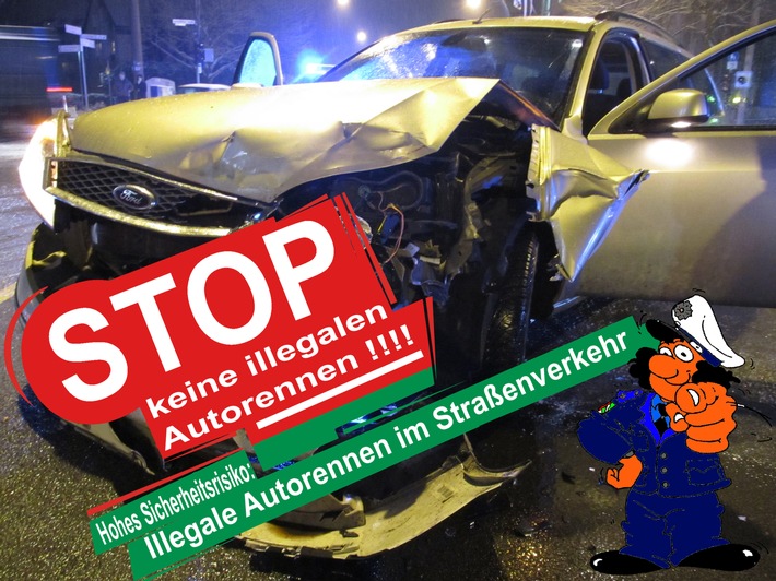 POL-ME: Polizei ermittelt nach &quot;illegalem Straßenrennen&quot;! - Heiligenhaus / Velbert - 1908159