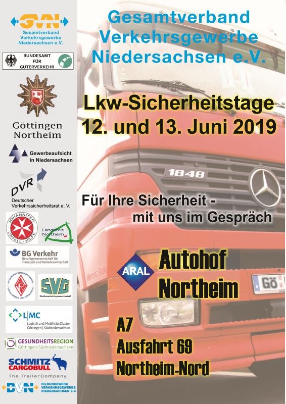 POL-GÖ: (365/201) GVN veranstaltet LKW-Sicherheitstage auf dem Autohof Northeim am 12. und 13. Juni