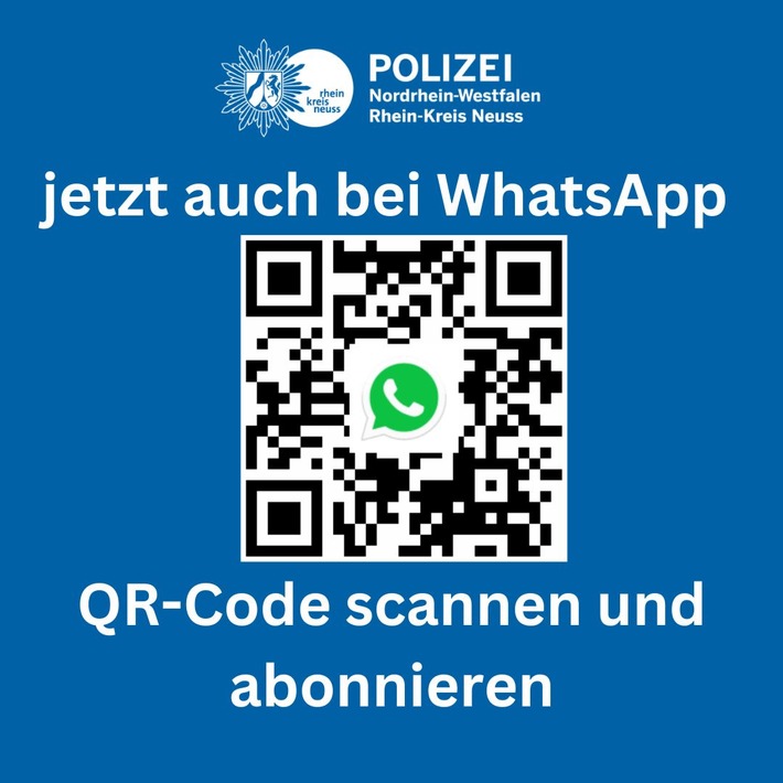 POL-NE: Jetzt neu: Die Polizei im Rhein-Kreis Neuss hat jetzt einen WhatsApp-Kanal