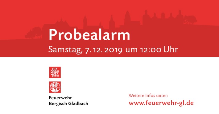 FW-GL: Resumee zur ersten Sirenenprobe der Stadt Bergisch Gladbach