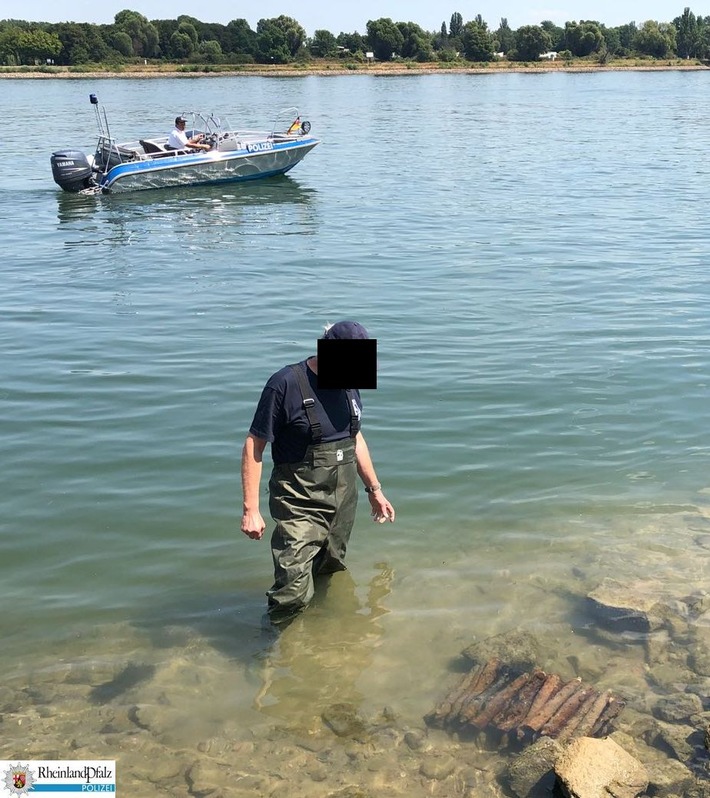 PP-ELT: Erneut Flakgranaten im Rhein gefunden