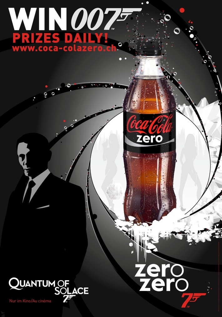 James Bond & Coca-Cola zero spannen zusammen