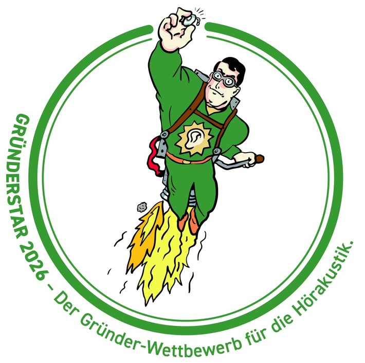 Bewerbungsfrist für GRÜNDERSTAR wird verlängert: Wettbewerb sucht noch bis 15. Februar 2026 herausragende Ideen von Hörakustik-Gründern