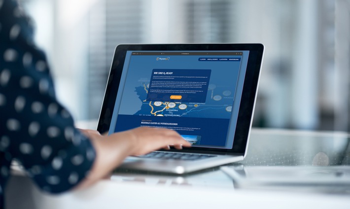 H2-Aktivitäten in frischem Design und kompakt aufbereitet / Thyssengas geht mit neuer Wasserstoff-Microsite an den Start