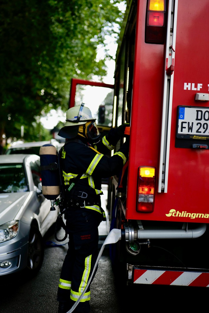 FW-DO: Feuerwehr löscht Entstehungsbrand an Warmwassertherme