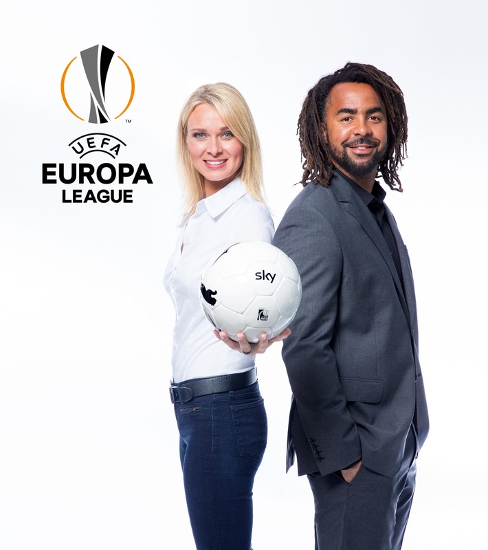Sky Experte Patrick Owomoyela moderiert mit Britta Hofmann die UEFA Europa League / Erste Sendung am Donnerstag, 17. September auf Sky Sport HD 1