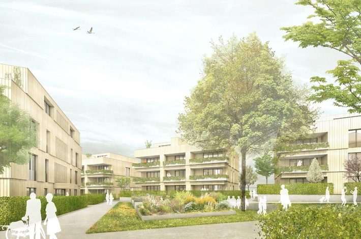 BPD gewinnt Architektur- und Investorenwettbewerb für das Neubaugebiet Fuchsbühl in Aichwald bei Esslingen