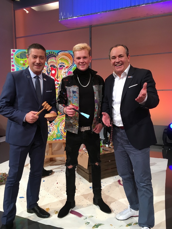 Leon Löwentrauts Gemälde für 57.750 Euro versteigert / Der junge Ausnahmekünstler versteigerte sein Werk für den guten Zweck
