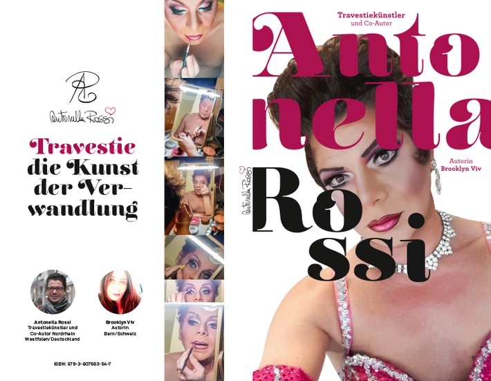 Buchneuerscheinung Mai 2018 über die Kunst der Travestie und den deutschen Travestiekünstler Antonella Rossi