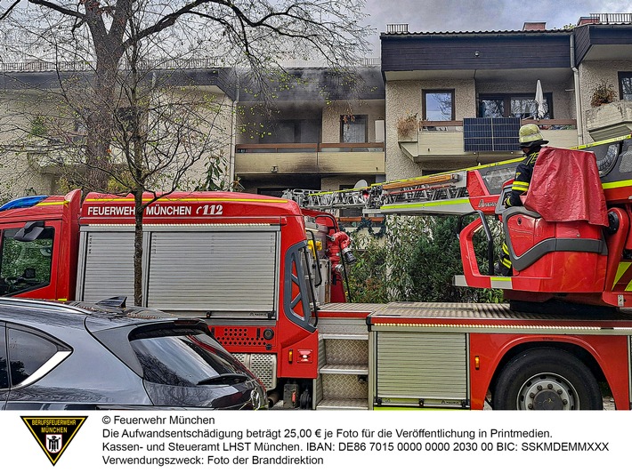 FW-M: Wochenendrückblick der Feuerwehr München für den 17. bis 19. April 2026