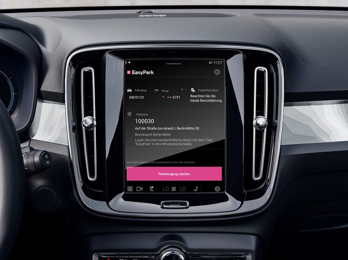 EasyPark im Volvo: Automatisch fürs Parken bezahlen