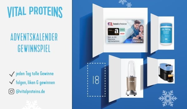 Vital Proteins startet großes Adventskalender-Gewinnspiel