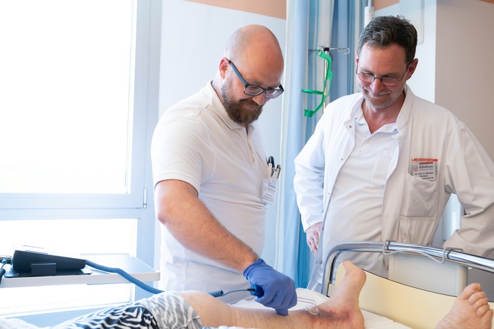 Klinikum Frankfurt (Oder) erweitert Behandlungskonzept / Kaltplasmatherapie unterstützt Heilung chronischer und infizierter Wunden