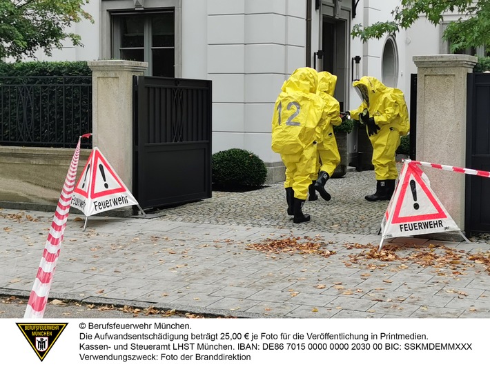 FW-M: Gefahrguteinsatz fordert einen Verletzten (Bogenhausen)