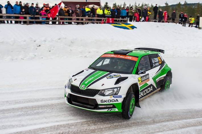 Rallye Schweden: Kalle Rovanperä und SKODA erobern Tabellenrang zwei in WRC 2 Pro-Kategorie (FOTO)
