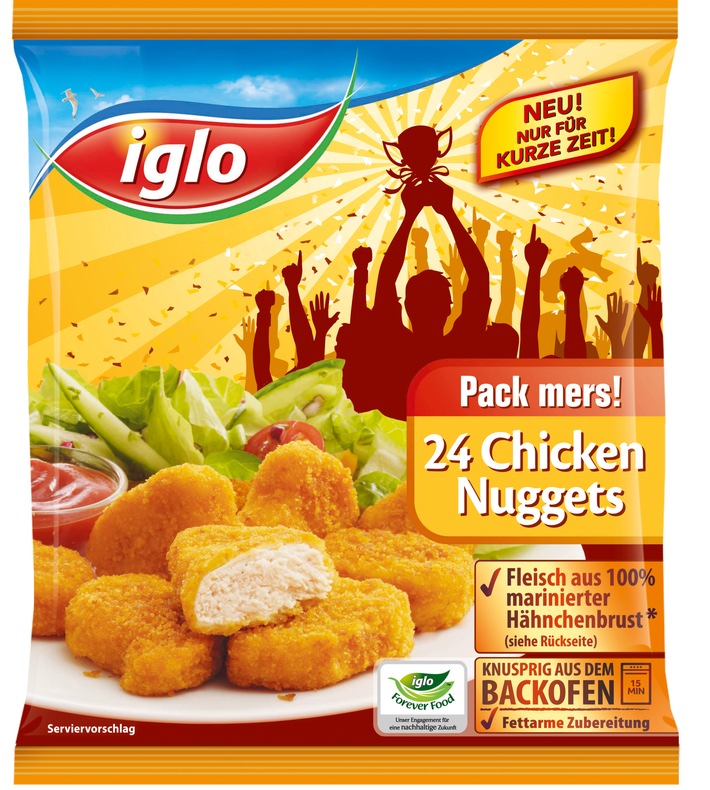 Meisterlich snacken: Mit iglo Nuggets genüsslich durch den Sportsommer 2012 (BILD)