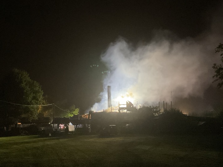 FW-DO: FW-DO: Ergänzung zur Meldung Brand eines landwirtschaftlichen Anwesens in Dortmund - Erneuter Brand in der Nacht