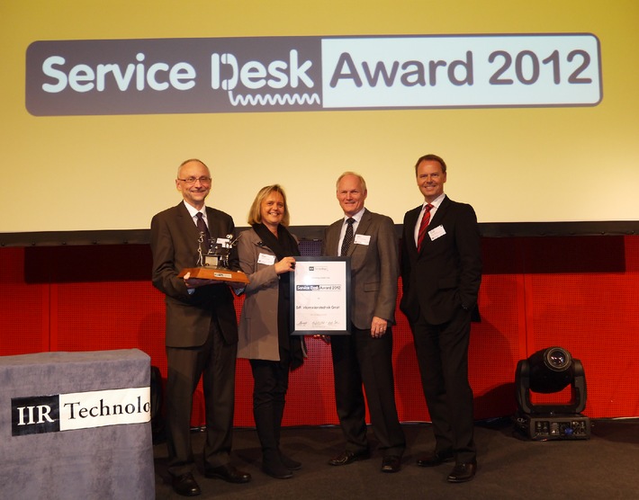 BWI gewinnt Service Desk Award 2012 / User Help Desk für die Bundeswehr ausgezeichnet (BILD)