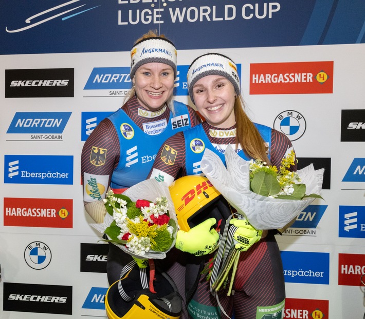 Italien jubelt in der Team-Staffel - Britcher und Müller gewinnen die Nervenproben - Eitberger/Matschina und Eggert/Müller siegen bei den Doppelsitzern