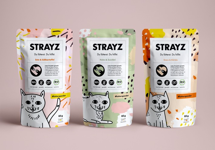 Wie das neue Social Start-up STRAYZ mit Bio-Katzenfutter &amp; Hipster-Socken das Leben aller Straßenkatzen verbessern will