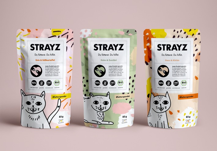 Wie das neue Social Start-up STRAYZ mit Bio-Katzenfutter & Hipster-Socken das Leben aller Straßenkatzen verbessern will