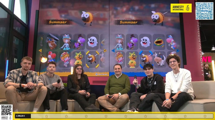 Bisalina Speedruns 2025: Charity-Gaming-Event zugunsten von Amnesty International erzielt mehr als 16.000 Euro Spendensumme