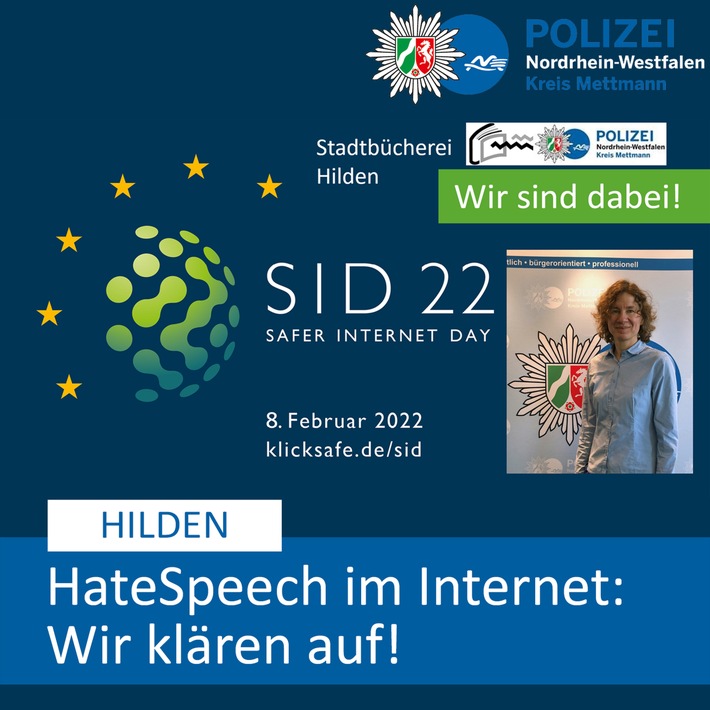 POL-ME: Hasskriminalität im Internet: Die Polizei klärt auf - Hilden / Kreis Mettmann - 2202010