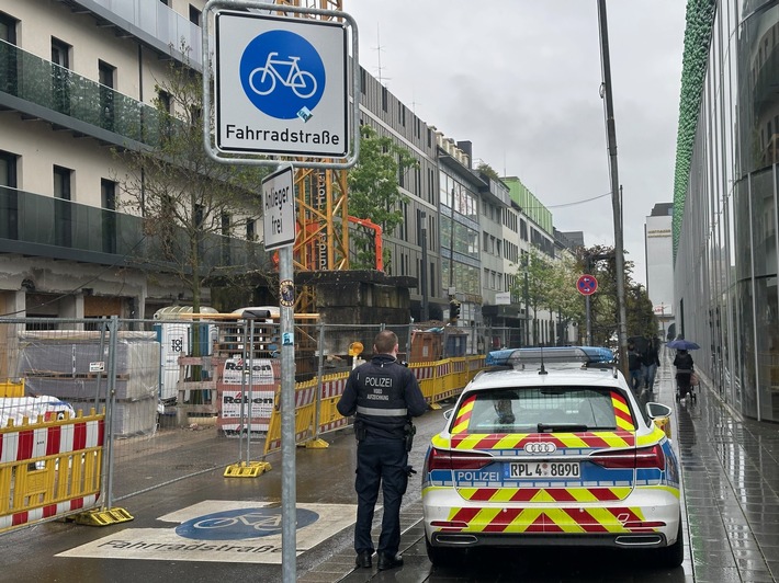 POL-PPKO: Kontrollen in der Fahrradstraße