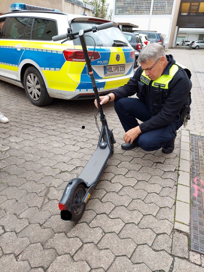 POL-HOL: E-Scooter im öffentlichen Verkehrsraum; Polizei klärt auf