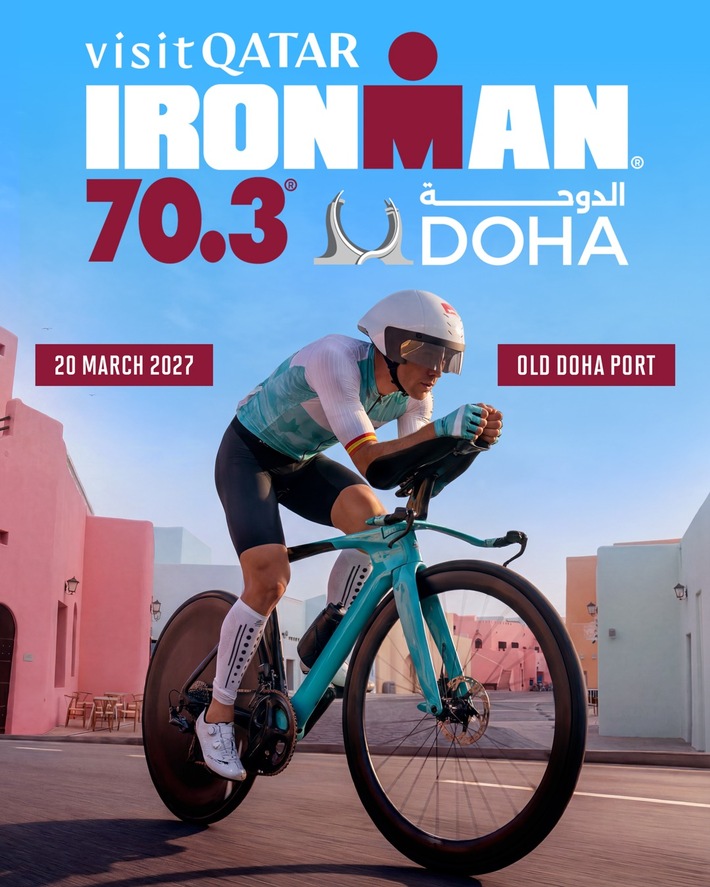 Visit Qatar kündigt den ersten IRONMAN 70.3 Doha Triathlon an, der 2027 im Old Doha Port stattfinden wird