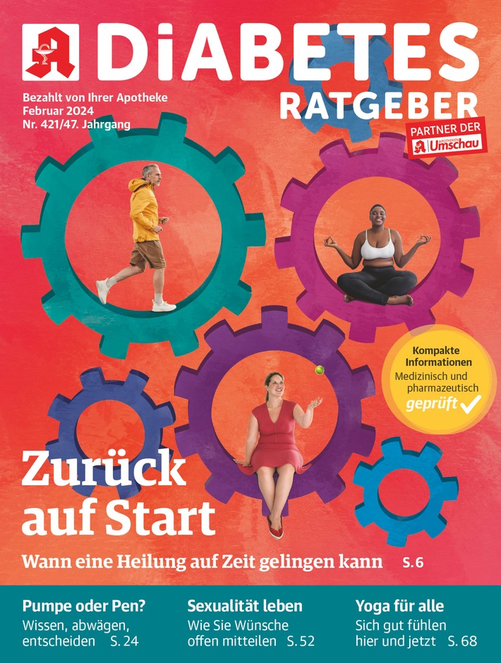 Typ-2-Diabetes loswerden - aber wie? / Immer mehr Betroffene schaffen es, ihre Zuckerwerte dauerhaft zu normalisieren - die so genannte "Remission" / Dabei führen vier Bausteine zum Ziel