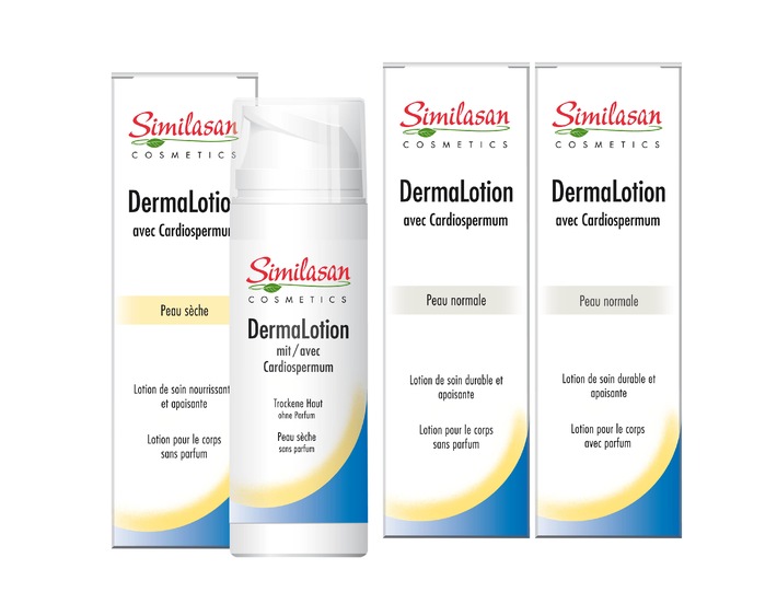 Nouvelles lotions Similasan DermaLotion au Cardiospermum / Une excellente solution pour les peaux sensibles et facilement irritées